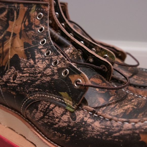 Red Wing 6" Moc Toe Mossy Oak Camo NWT - Picture 2 of 8
